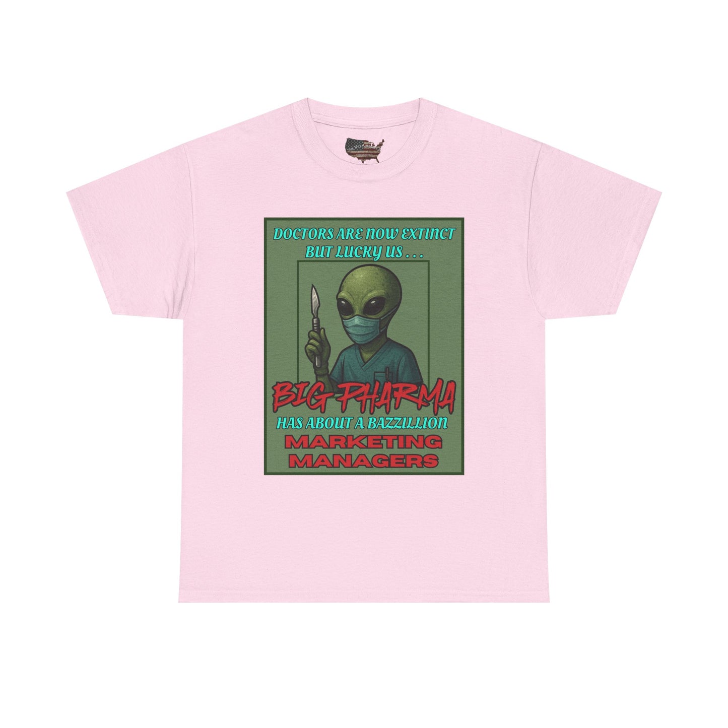 Aliens Against Big Pharma, Gildan Heavy Cotton [unisex]