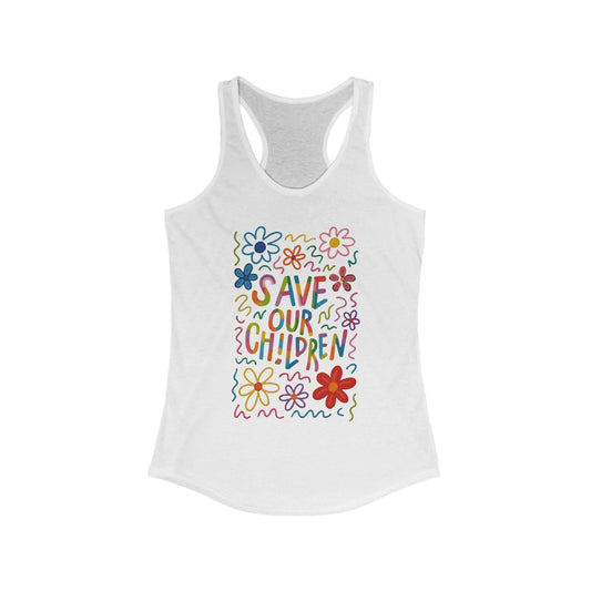 Simple Stand SOC Racerback Tank