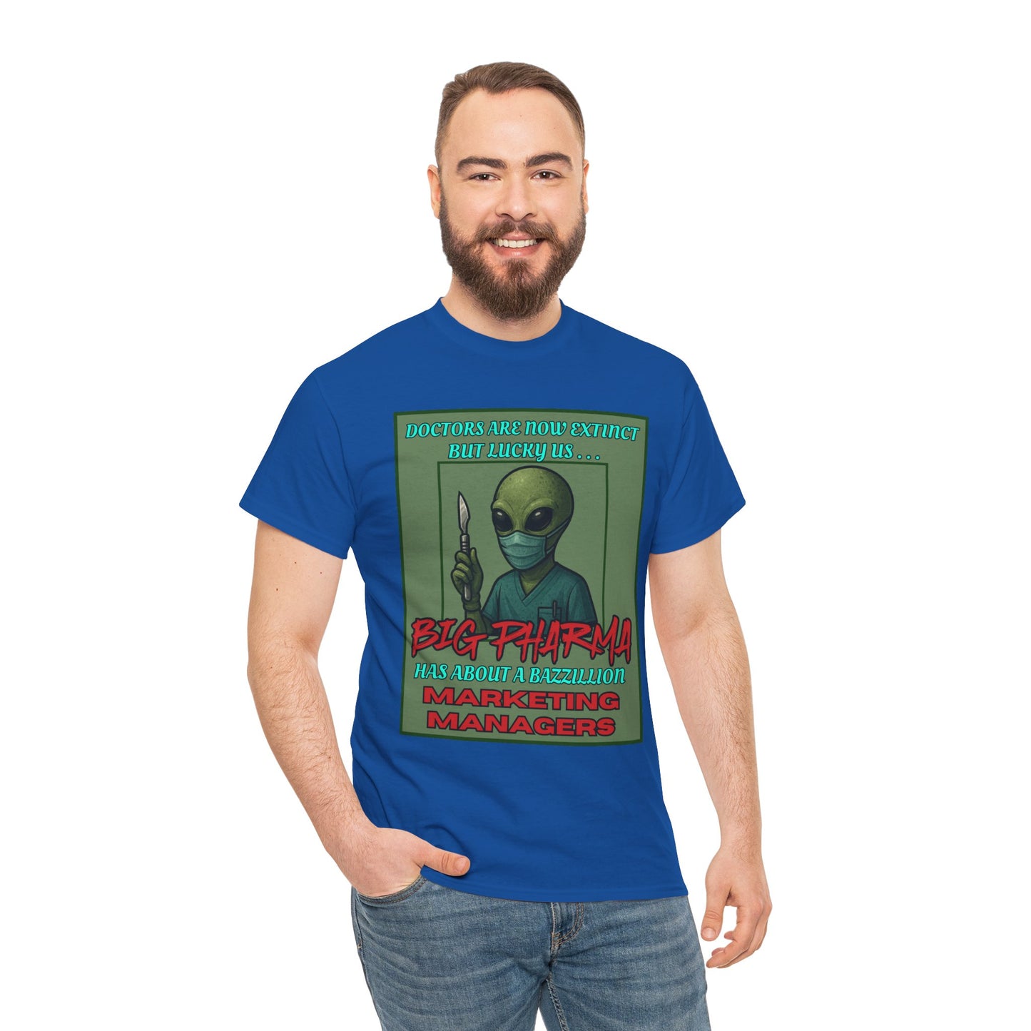 Aliens Against Big Pharma, Gildan Heavy Cotton [unisex]