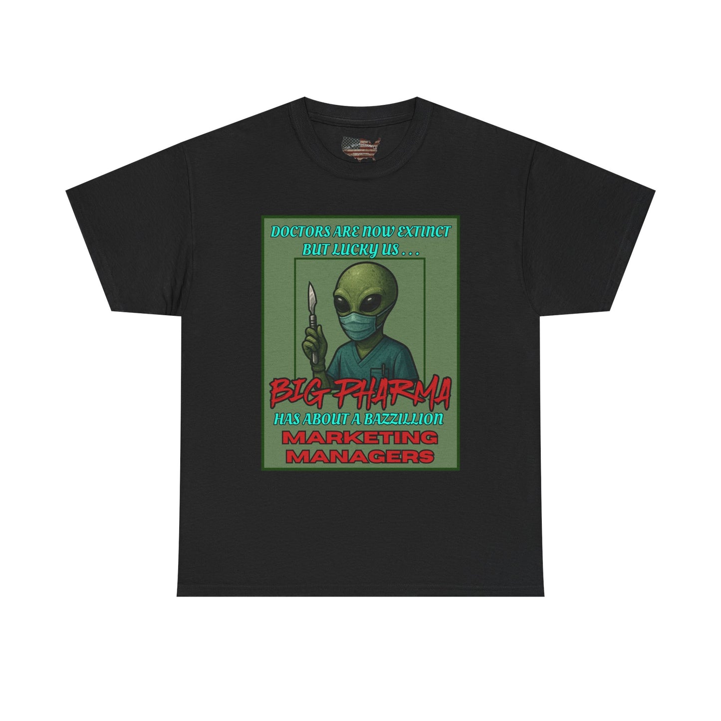 Aliens Against Big Pharma, Gildan Heavy Cotton [unisex]